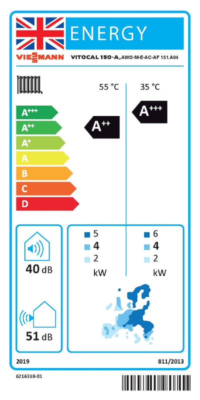 Vitocal 150‑A Air Source Heat Pump.